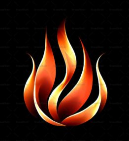 Abstrakte Feuerflammen